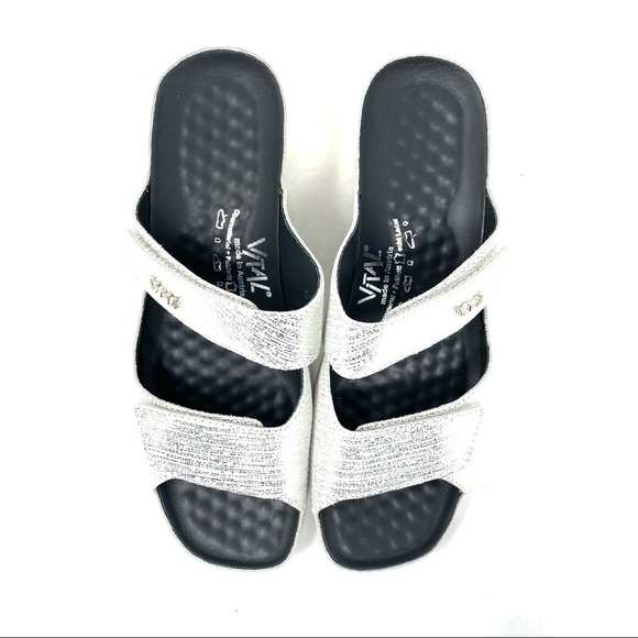 Vital Shoes tor silber mules in silver - Picture 5 of 13